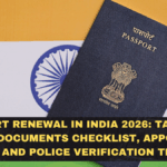 Passport Renewal in India 2026: Tatkal vs Normal, Documents Checklist, Appointment Hacks, and Police Verification Timeline