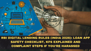 RBI Digital Lending Rules (India 2026): Loan App Safety Checklist, KFS Explained and Complaint Steps If You’re Harassed