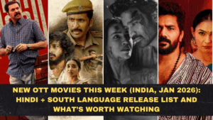 New OTT Movies This Week (India, Jan 2026): Hindi + South Language Release List and What’s Worth Watching