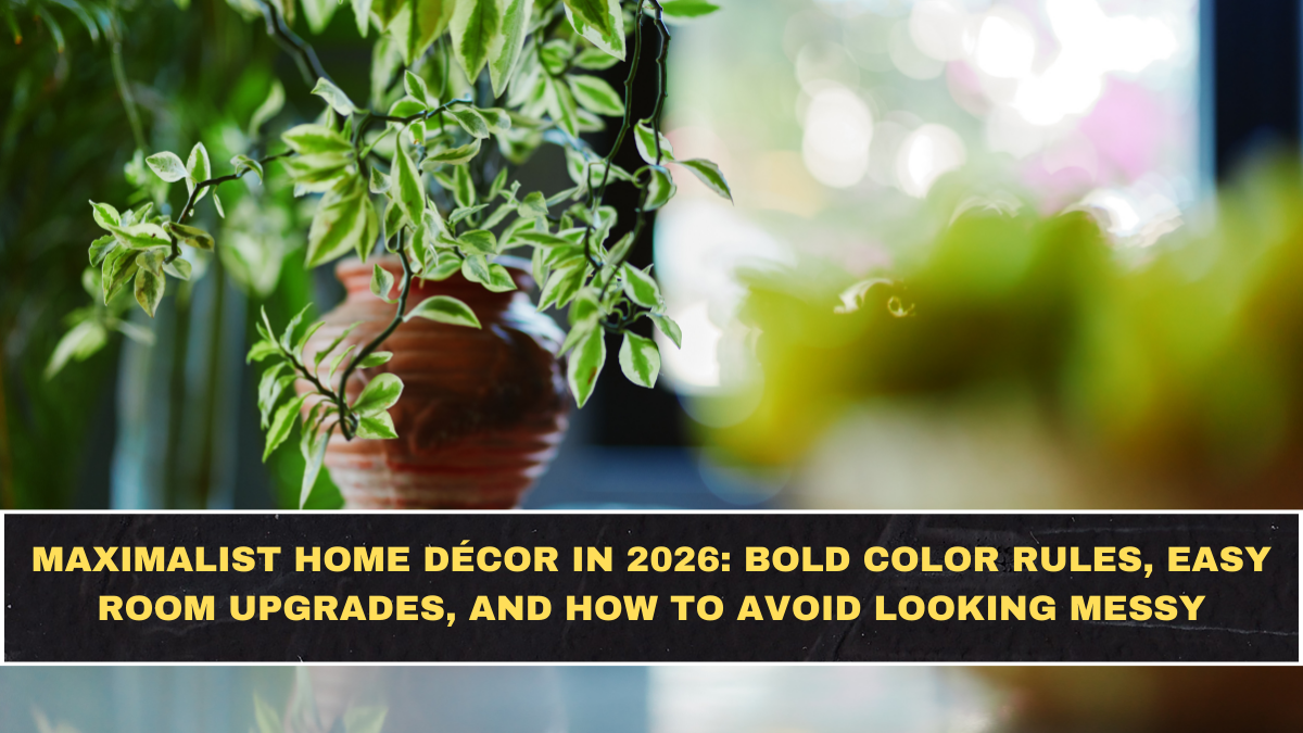 Maximalist Home Décor in 2026: Bold Color Rules, Easy Room Upgrades, and How to Avoid Looking Messy