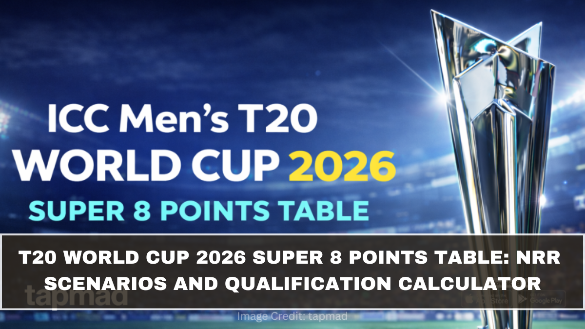 T20 World Cup 2026 Super 8 Points Table: NRR Scenarios and Qualification Calculator