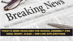 Today’s News Headlines for School Assembly (Feb 2026): Short, Clear + One-Line Explanations