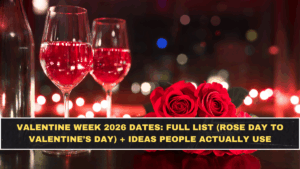 Valentine Week 2026 Dates: Full List (Rose Day to Valentine’s Day) + Ideas People Actually Use