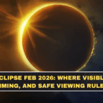 Solar Eclipse Feb 2026: Where Visible, India Timing, and Safe Viewing Rules