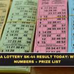 Kerala Lottery SK-44 Result Today: Winning Numbers + Prize List