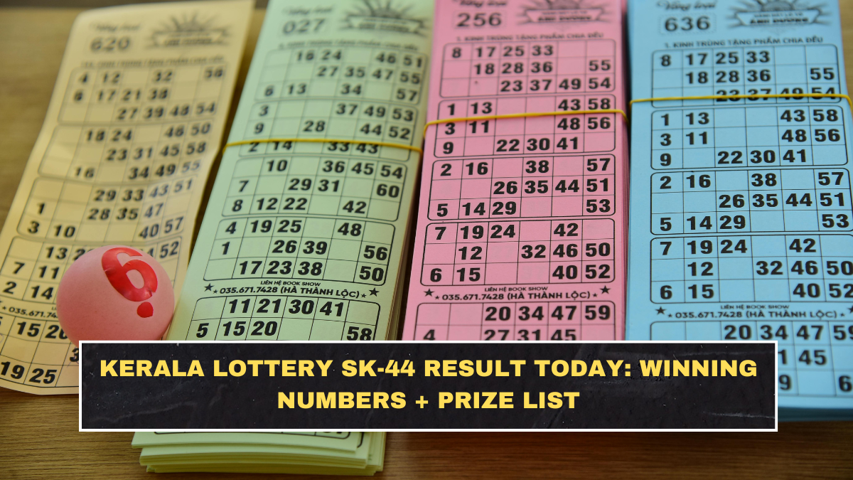 Kerala Lottery SK-44 Result Today: Winning Numbers + Prize List