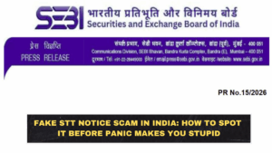 Fake STT Notice Scam in India: How to Spot It Before Panic Makes You Stupid