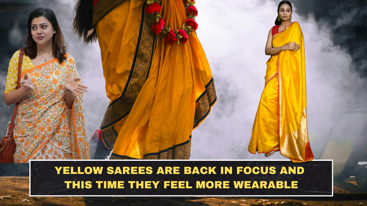 Yellow Sarees Are Back in Focus and This Time They Feel More Wearable