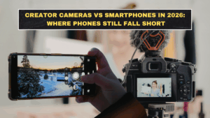 Creator Cameras vs Smartphones in 2026: Where Phones Still Fall Short