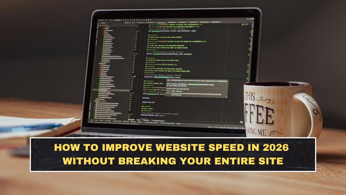 How to Improve Website Speed in 2026 Without Breaking Your Entire Site