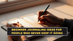 Beginner Journaling Ideas for People Who Never Keep It Going